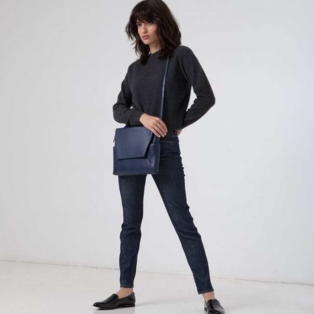 Matt & Nat Minka Vegan Crossbody Bag—Navy Blue
